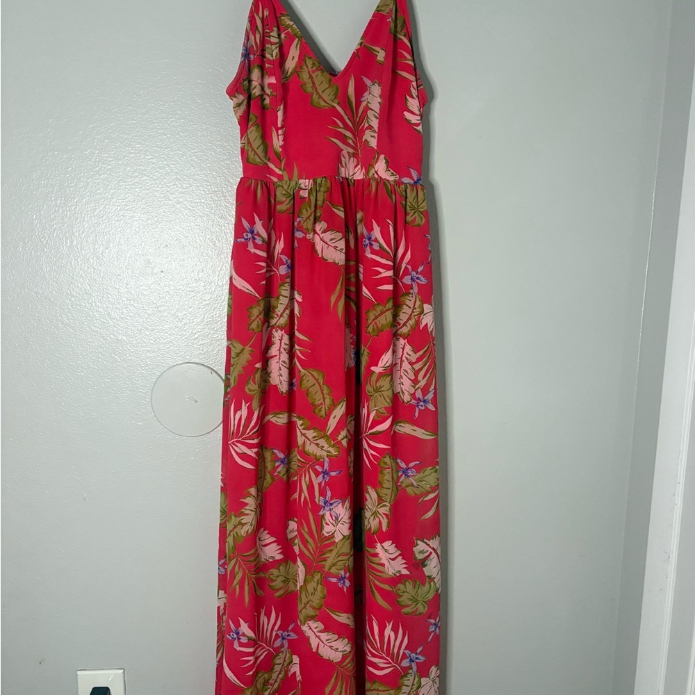 Japna Tropical Print Maxi Dress